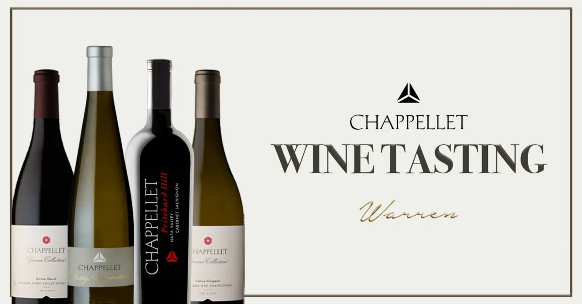 Banner image for the Chappellet Wine Tasting at Warren Naples on Wednesday, January 15, 2025